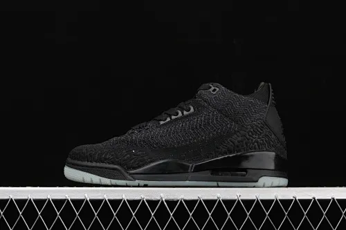 All categories Air Jordan Jordan series basketball shoes Air Jordan 3 Air Jordan 3 Flyknit AJ3 Joe 3 woven all black AQ1005-001